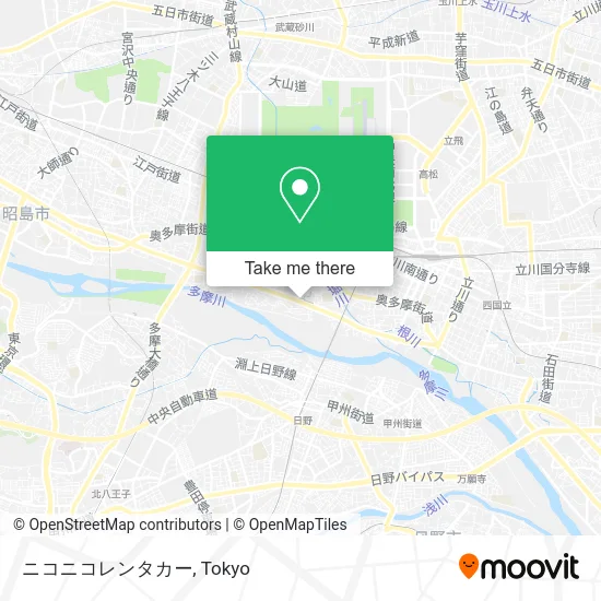 ニコニコレンタカー map