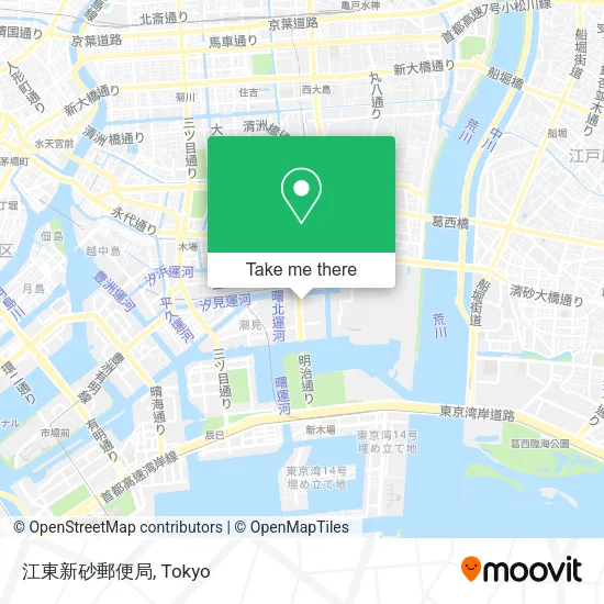 江東新砂郵便局 map