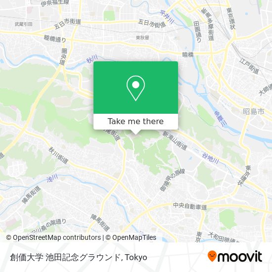 創価大学 池田記念グラウンド map