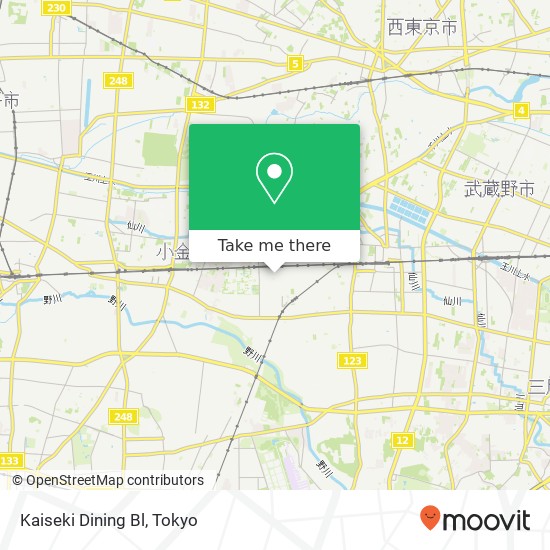 Kaiseki Dining Bl map