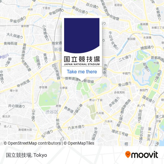 国立競技場 map