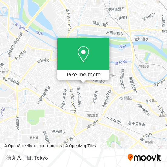 徳丸八丁目 map
