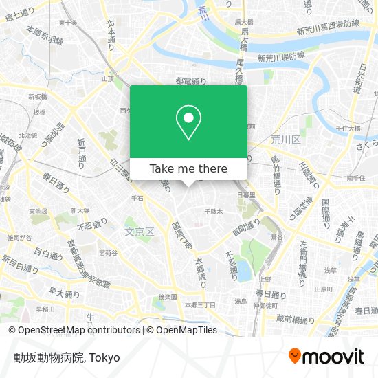 動坂動物病院 map