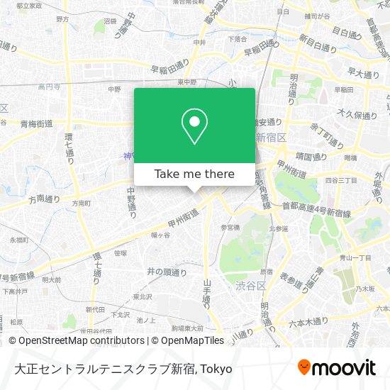 大正セントラルテニスクラブ新宿 map