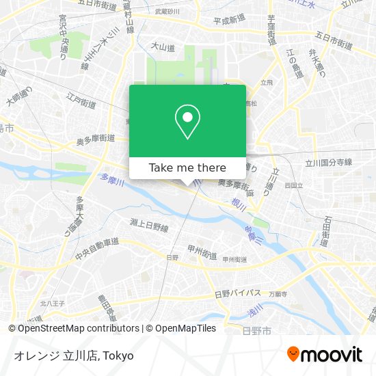 オレンジ 立川店 map