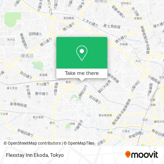 Flexstay Inn Ekoda map