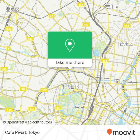 Cafe Pivert map