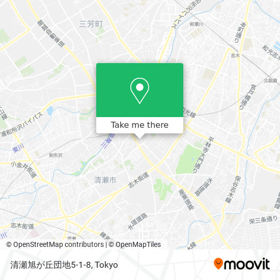 清瀬旭が丘団地5-1-8 map