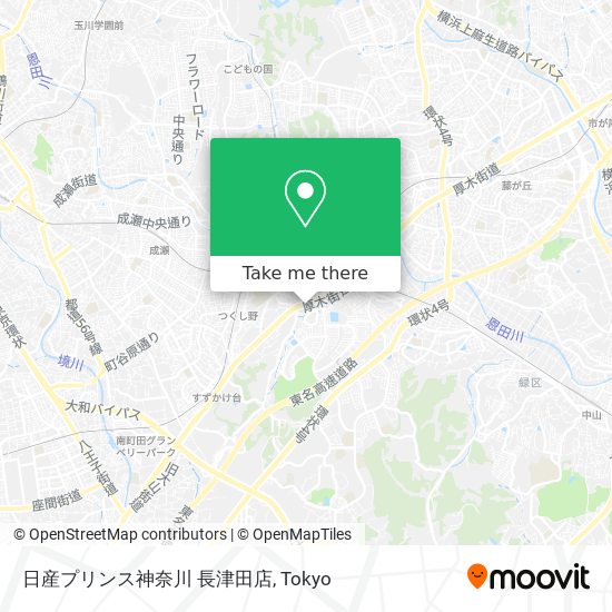 日産プリンス神奈川 長津田店 map