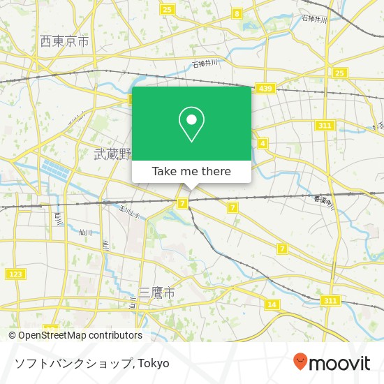 ソフトバンクショップ map