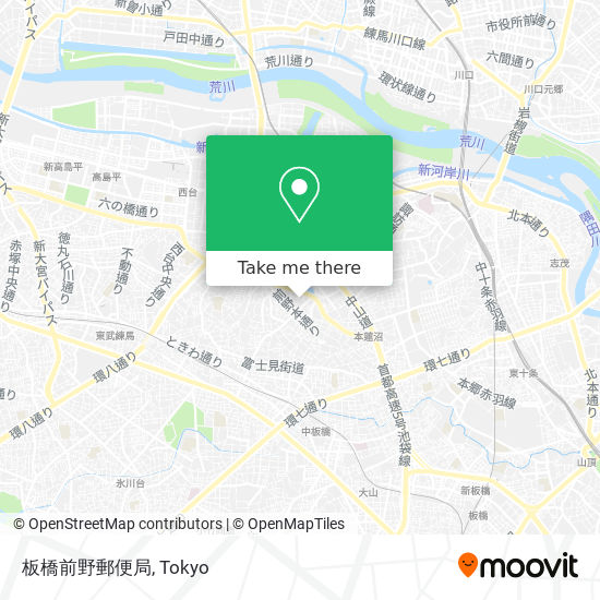 板橋前野郵便局 map