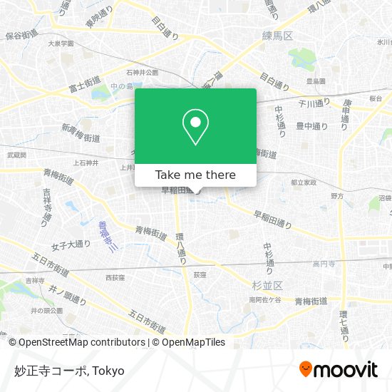 妙正寺コーポ map
