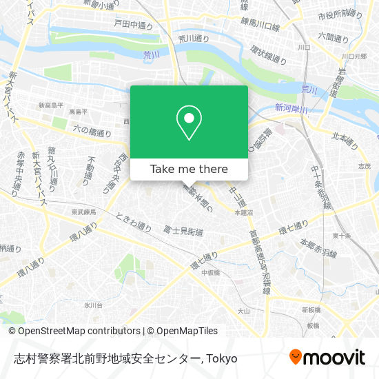 志村警察署北前野地域安全センター map