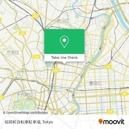 稲荷町自転車駐車場 map