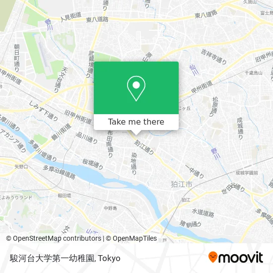駿河台大学第一幼稚園 map