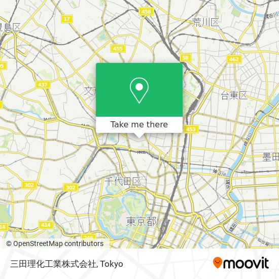 三田理化工業株式会社 map