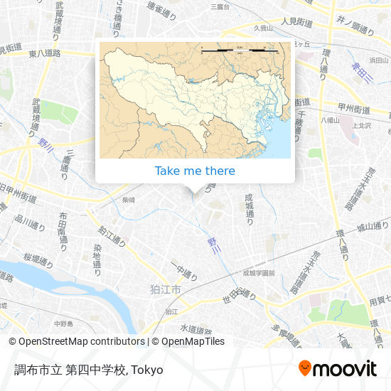 調布市立 第四中学校 map