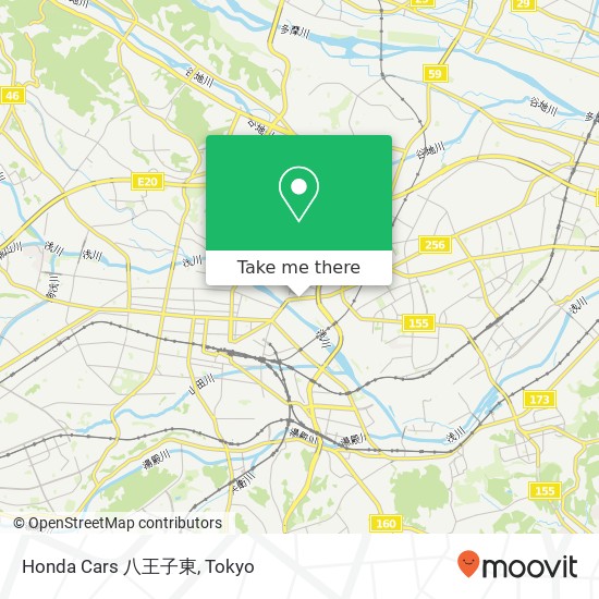 Honda Cars 八王子東 map