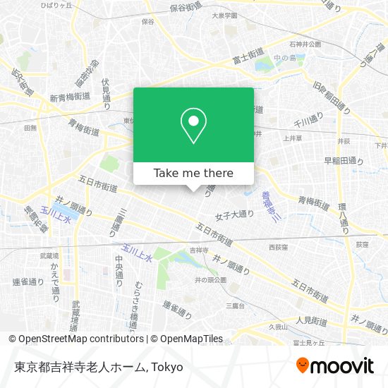 東京都吉祥寺老人ホーム map