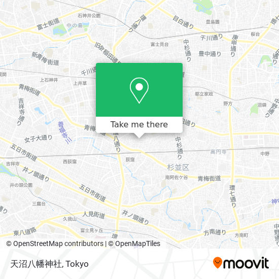 天沼八幡神社 map