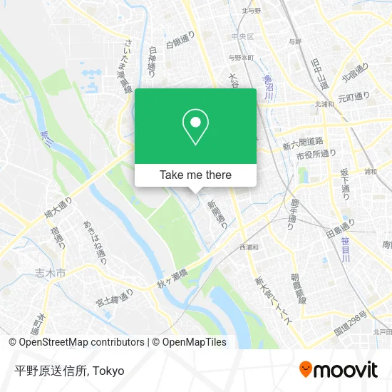 平野原送信所 map
