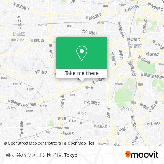 幡ヶ谷ハウスゴミ捨て場 map