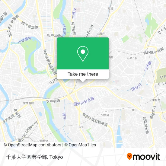 千葉大学園芸学部 map