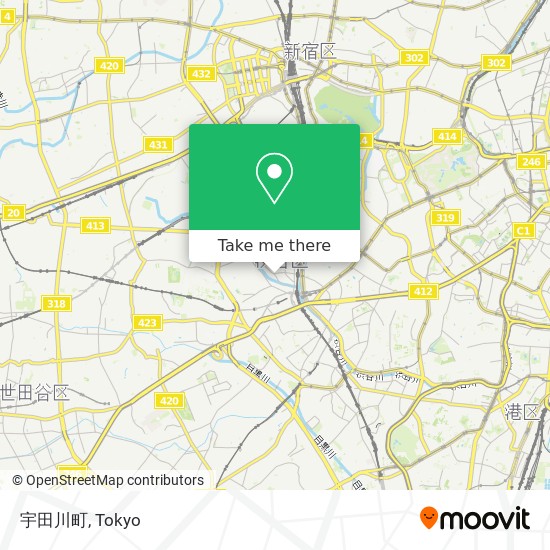 宇田川町 map