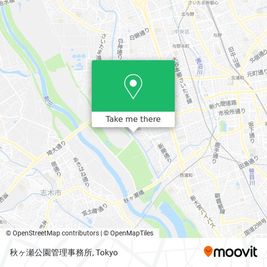 秋ヶ瀬公園管理事務所 map