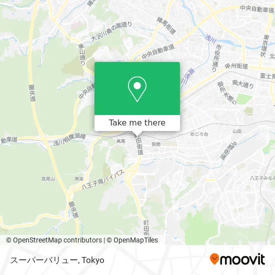 How To Get To スーパーバリュー In 八王子市 By Bus Or Metro