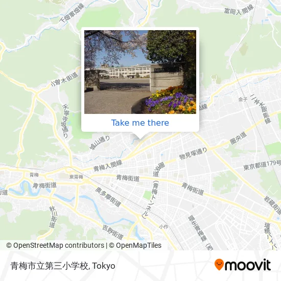 Ome City Third Elementary School map