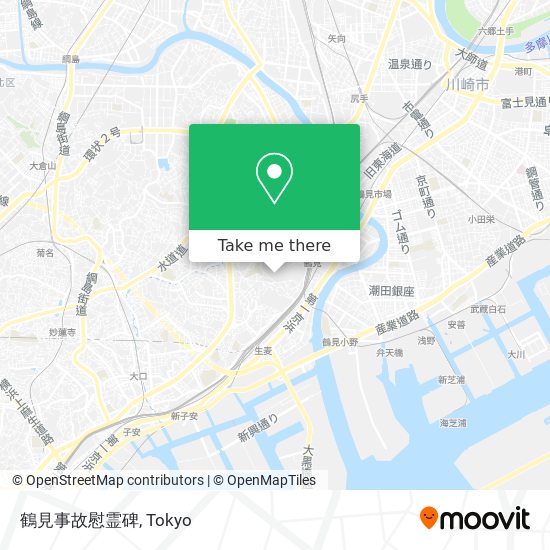 鶴見事故慰霊碑 map