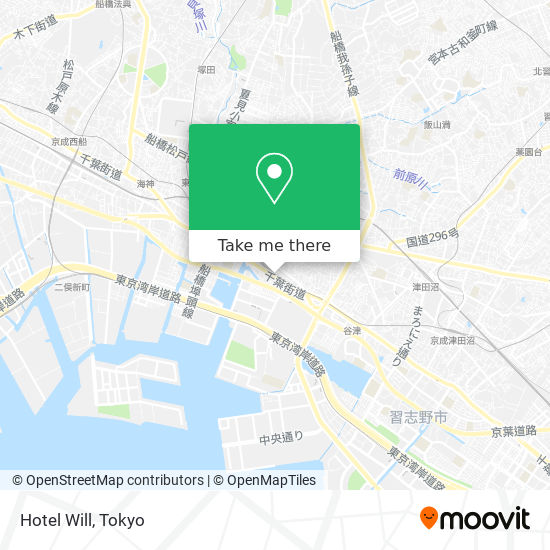 Hotel Will map