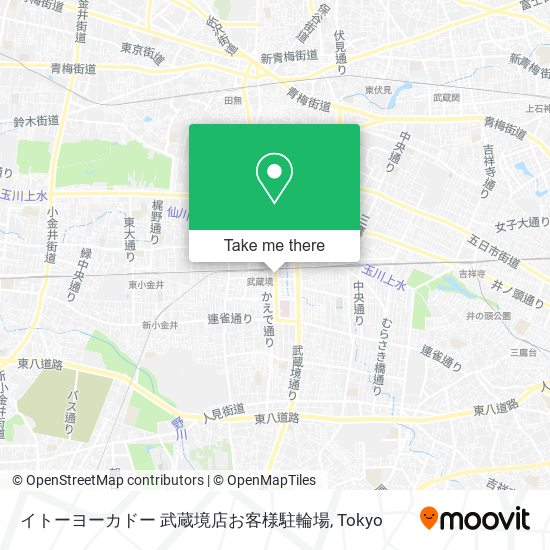 イトーヨーカドー 武蔵境店お客様駐輪場 map