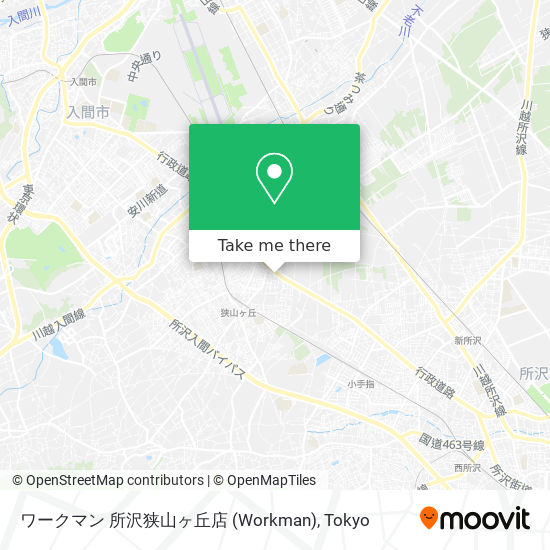 ワークマン 所沢狭山ヶ丘店 (Workman) map