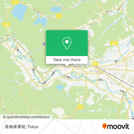 青梅車庫前 map