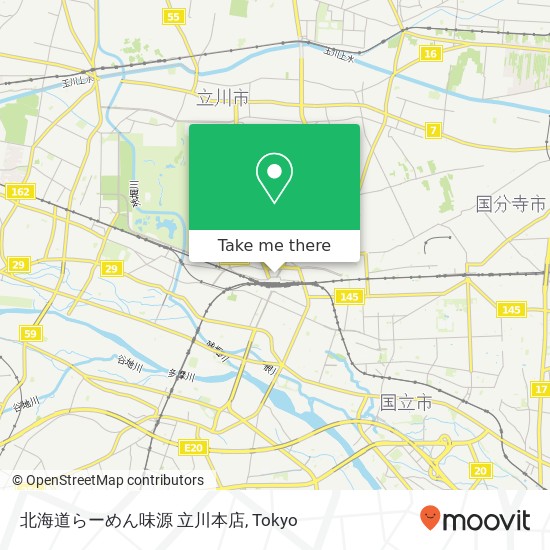 北海道らーめん味源 立川本店 map