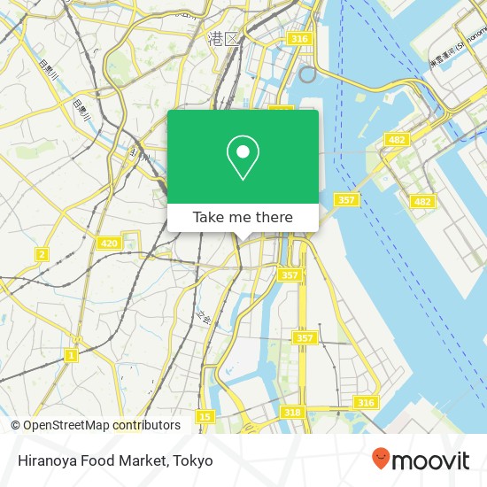 Hiranoya Food Market map