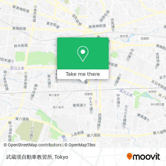 武蔵境自動車教習所 map