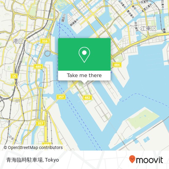 青海臨時駐車場 map