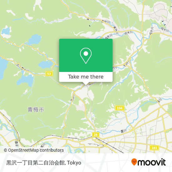 黒沢一丁目第二自治会館 map