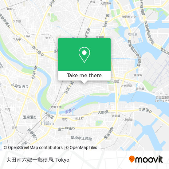 大田南六郷一郵便局 map