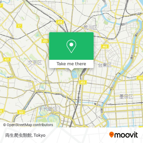 両生爬虫類館 map