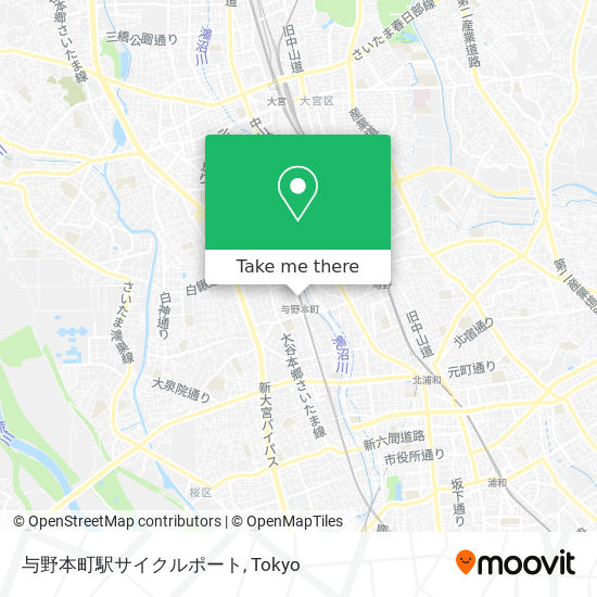 与野本町駅サイクルポート map