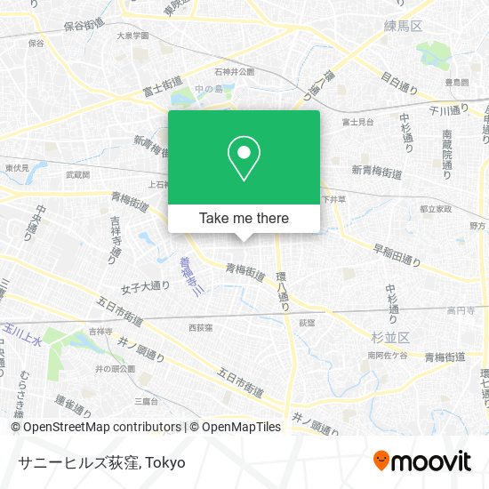サニーヒルズ荻窪 map
