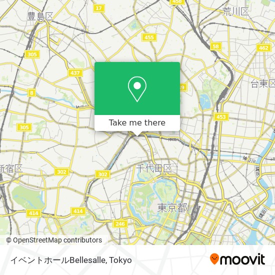 イベントホールBellesalle map