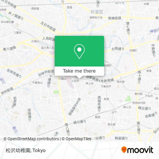 松沢幼稚園 map