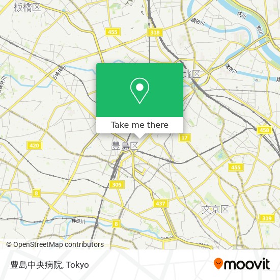 豊島中央病院 map