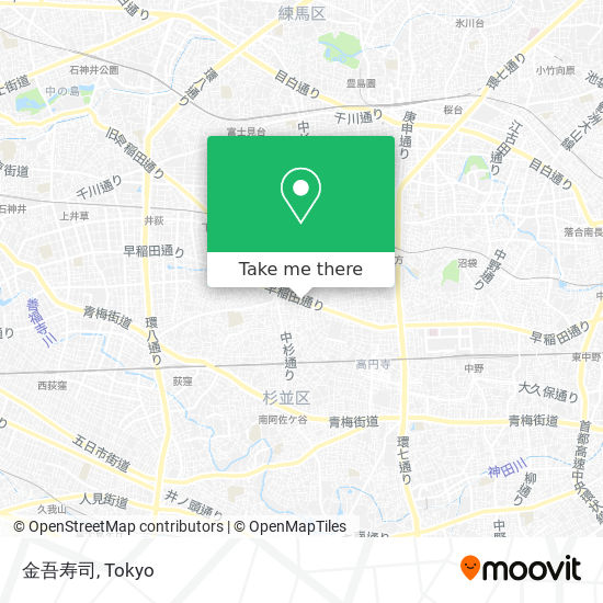 金吾寿司 map