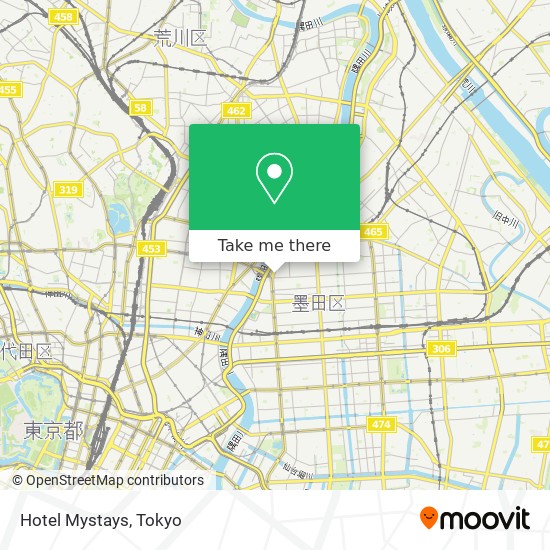 Hotel Mystays map